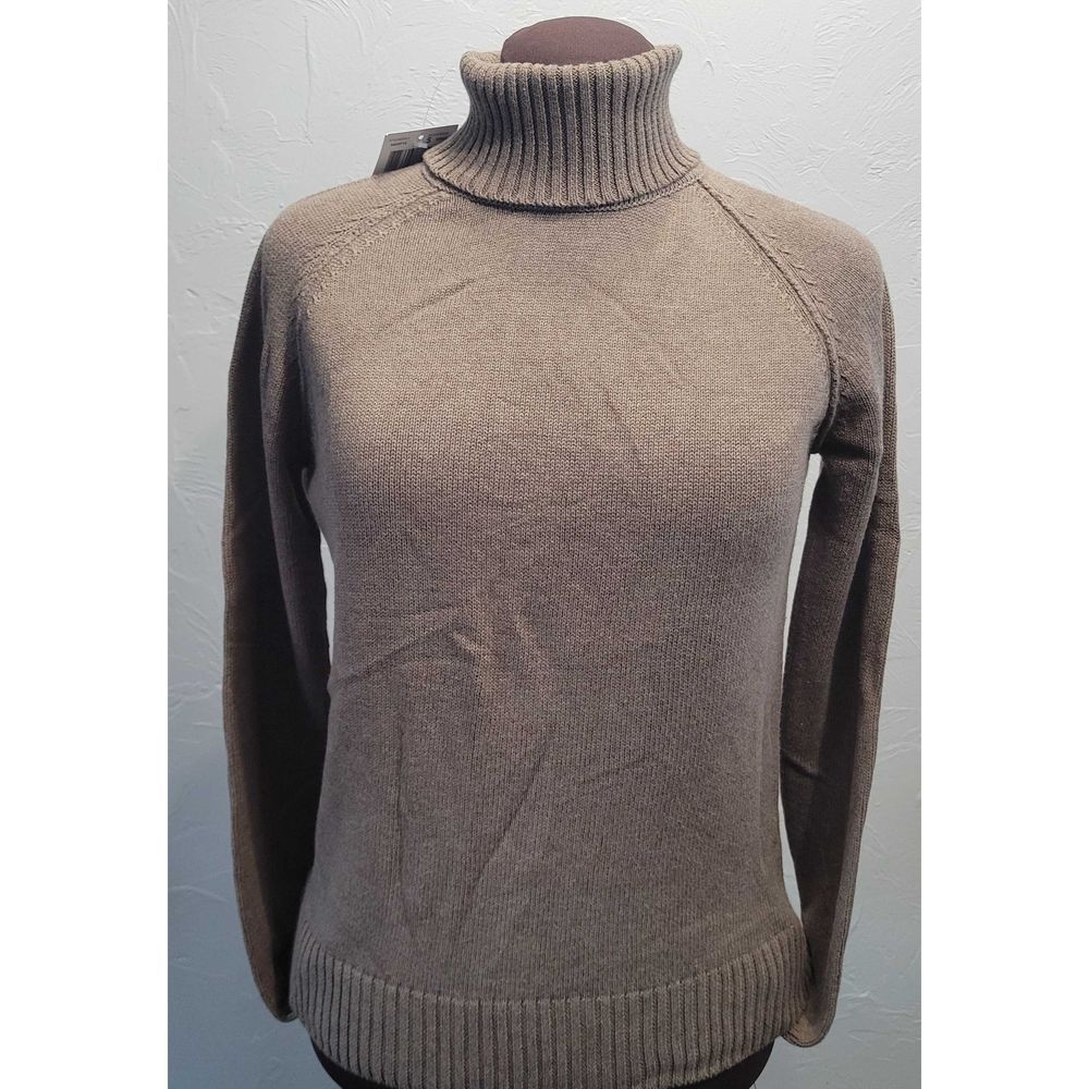 Jeanne Pierre Taupe Turtleneck Sweater